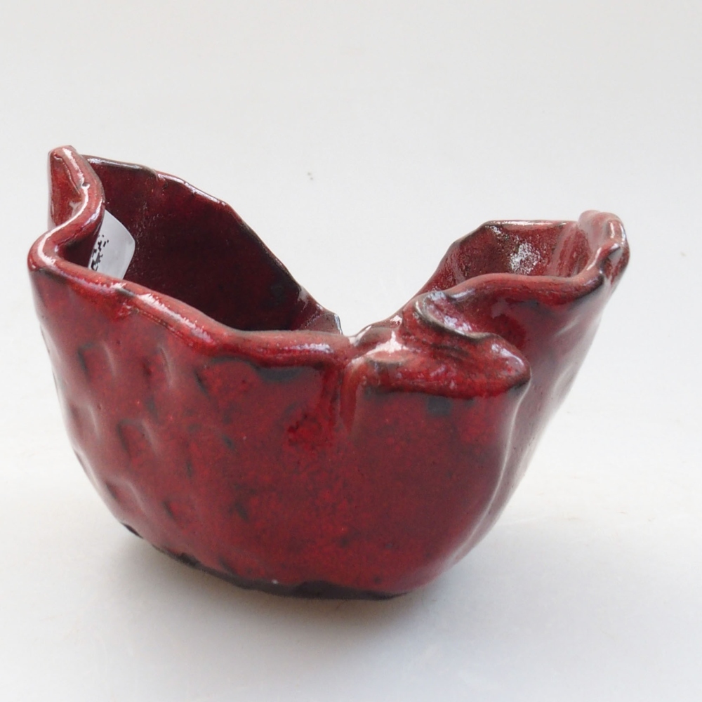 Keramikschale 8 x 7,5 x 6 cm, Farbe rot
