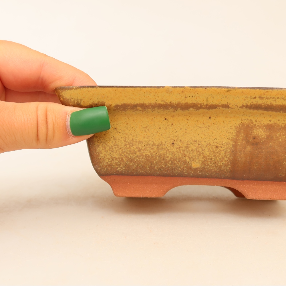 Keramikschale  14,5 x 10 x 5 cm, Farbe: Gelb