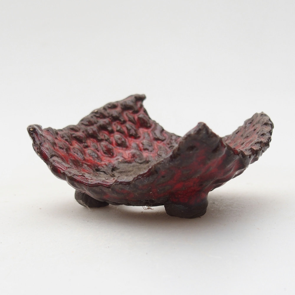 Keramikschale 7,5 x 6 x 4 cm , Farbe rot