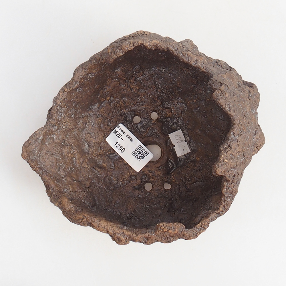 Keramikschale 19 x 15 x 14 cm , Farbe braun