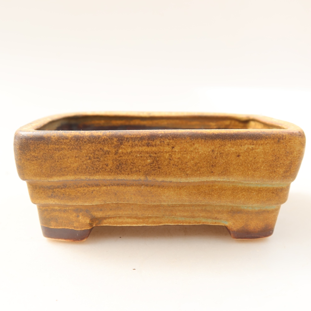 Bonsaischale aus Keramik 9,5 x 7,5 x 3,5 cm, grün