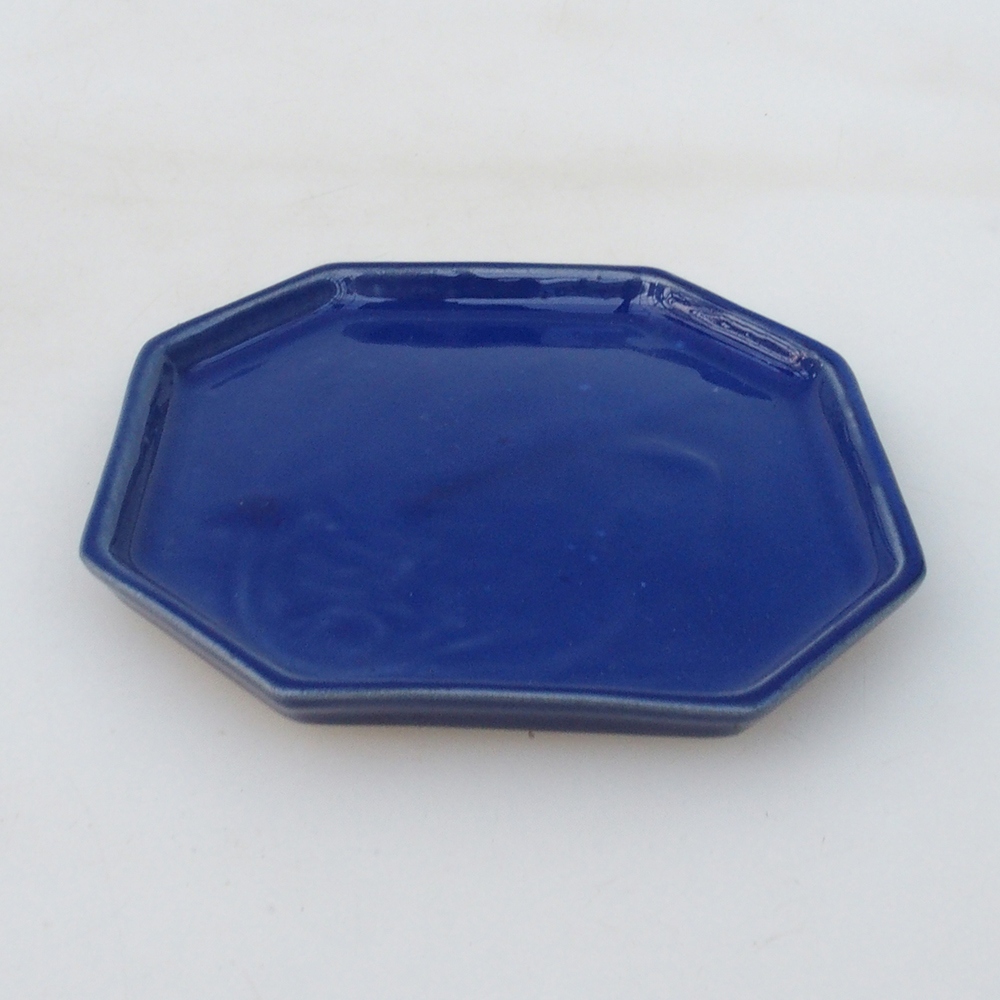 Keramikschale H13 – 12 x 12 x 1 cm – blau