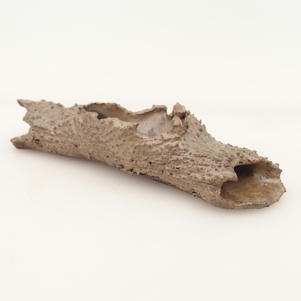 Keramikschale 15 x 5 x 3 cm , Farbe beige