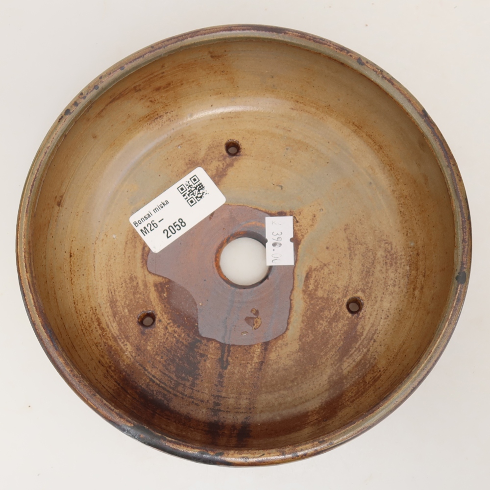 Keramik-Bonsai-Schale 17 x 17 x 6 cm, Farbe: braun
