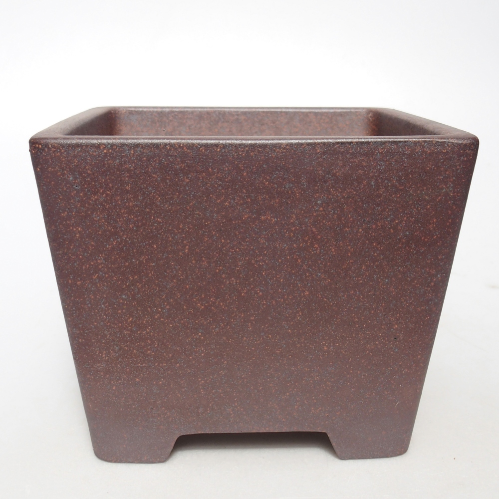 Schale 14 x 14 x 11 cm braun