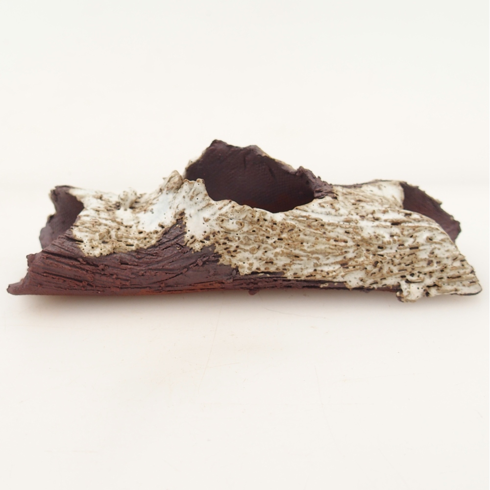 Keramikschale 11 x 4 x 3 cm , Farbe beige