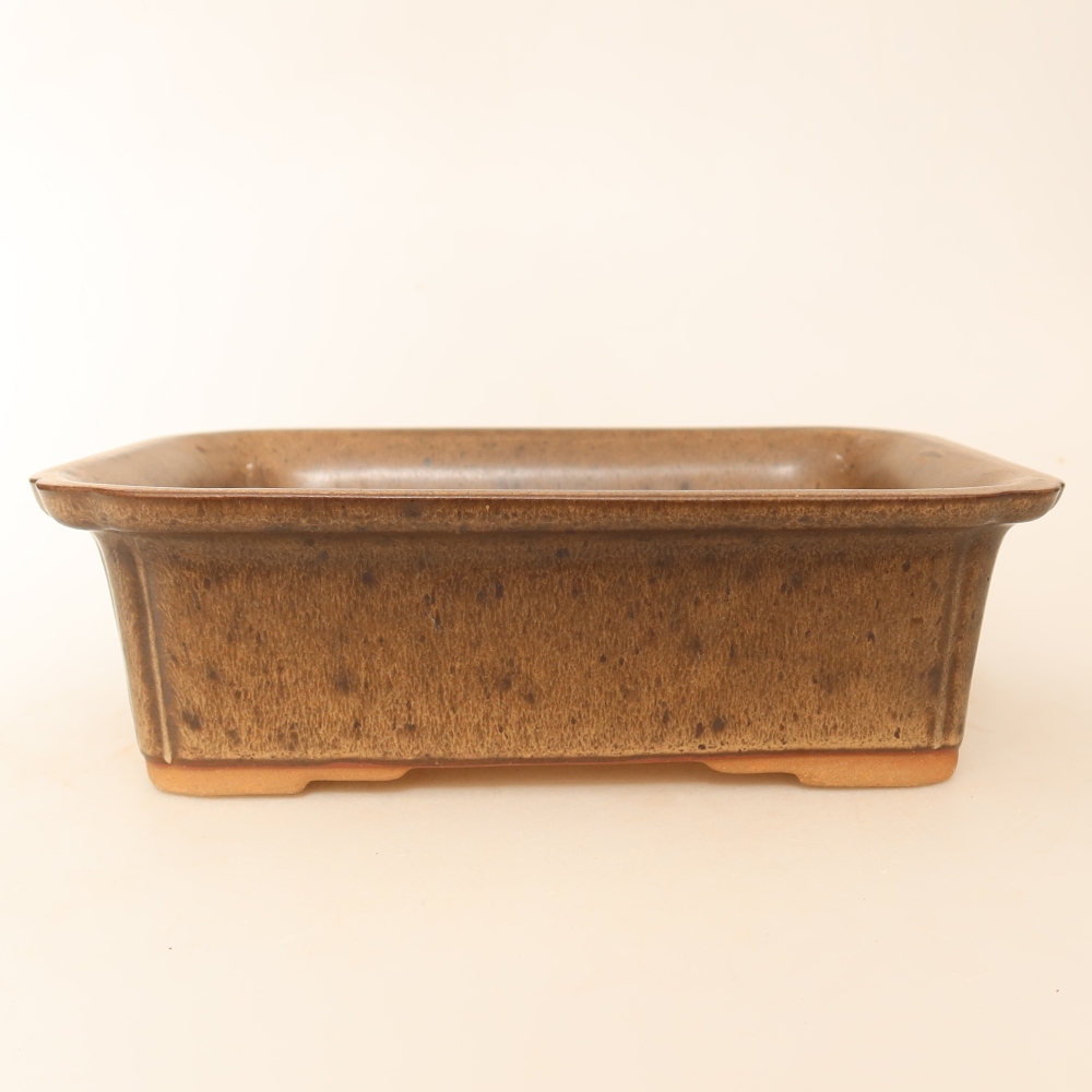 Keramikschale  20 x 15,5 x 5,5 cm, Farbe: braun