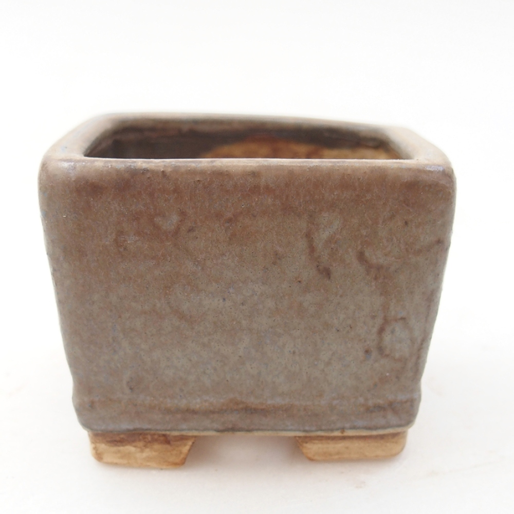 Bonsaischale aus Keramik 6 x 6 x 4,5 cm,  Farbe blau