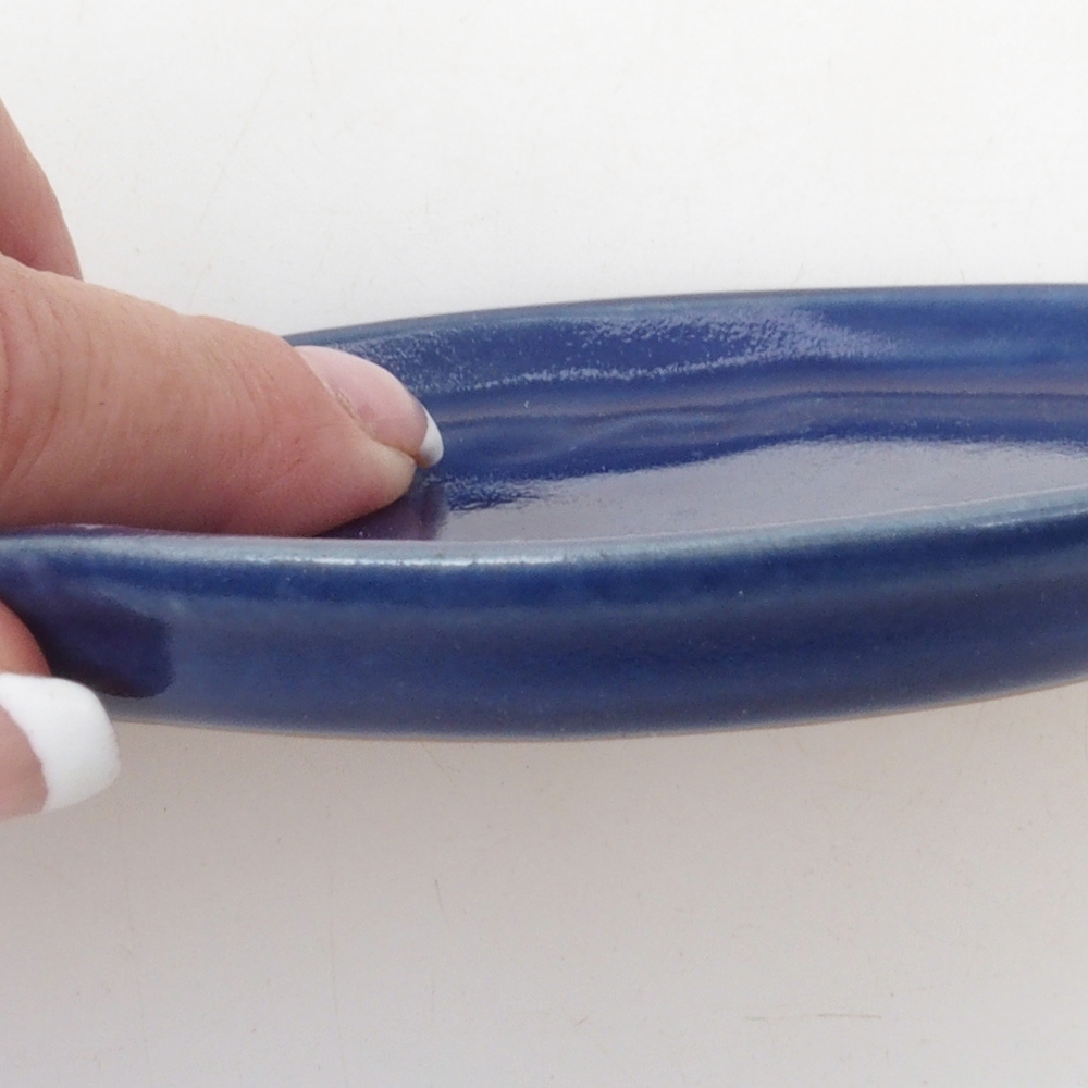 Keramikschale H05 - 11 x 8,5 x 1 cm - blau