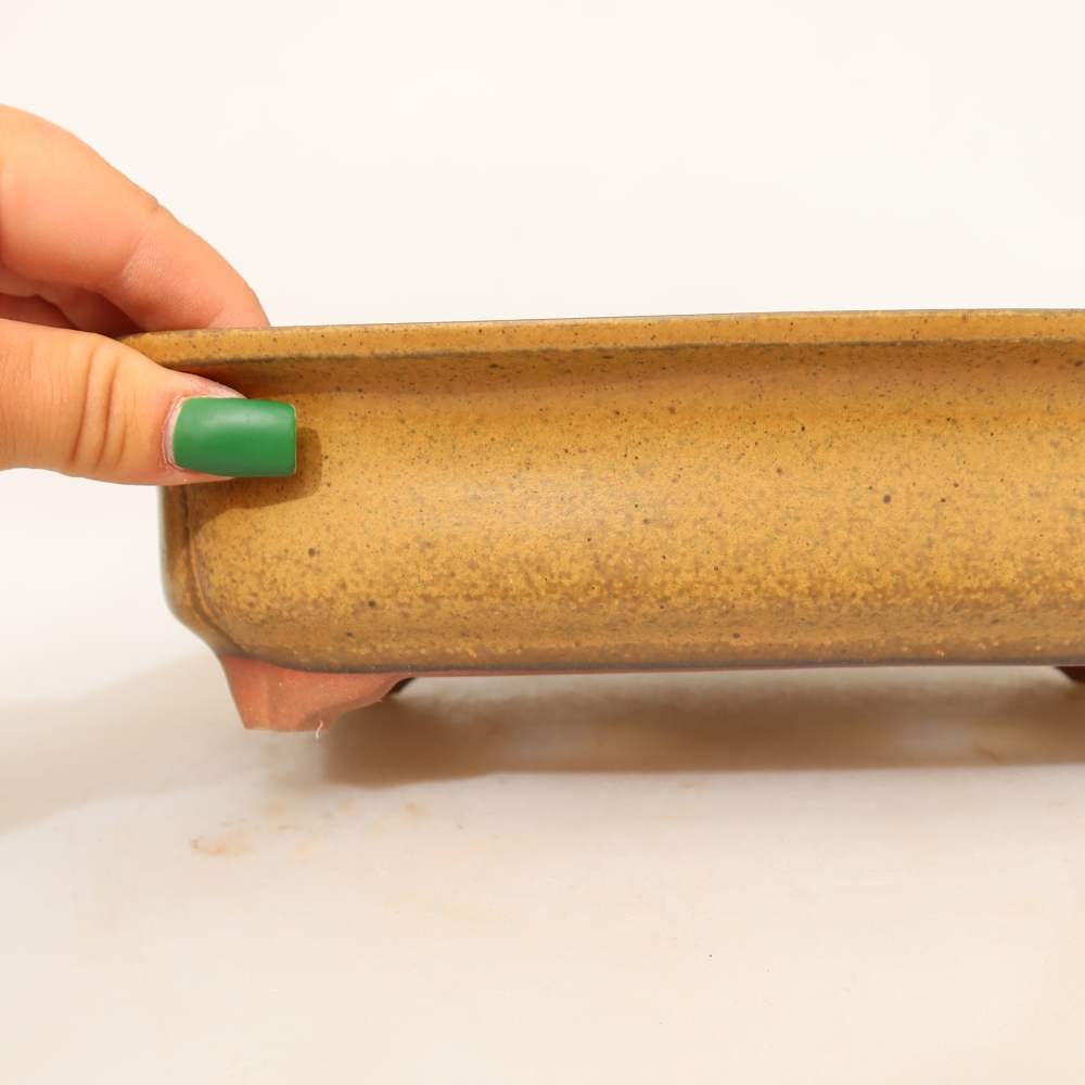 Keramikschale  24 x 17 x 6 cm, Farbe: gelb