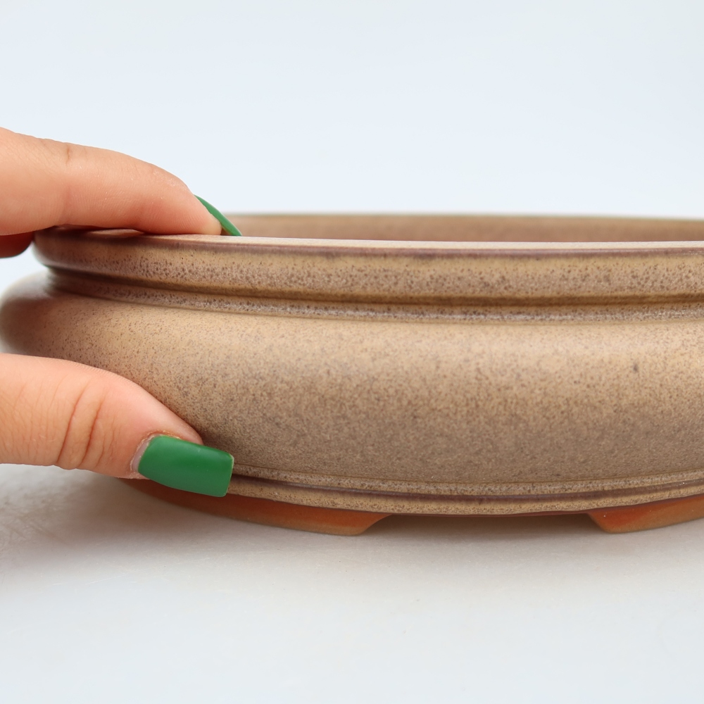 Keramikschale  23 x 23 x 7 cm, Farbe: Beige