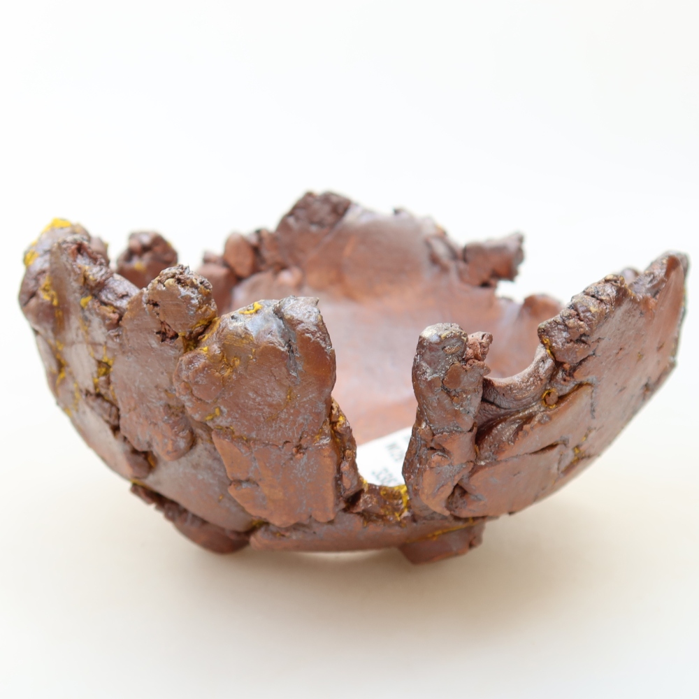 Keramikschale 14 x 14 x 8,5 cm, Farbe: Gelb