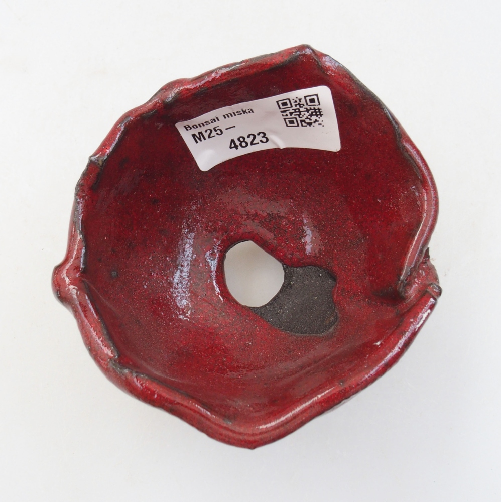 Keramikschale 8 x 8 x 6 cm, Farbe rot