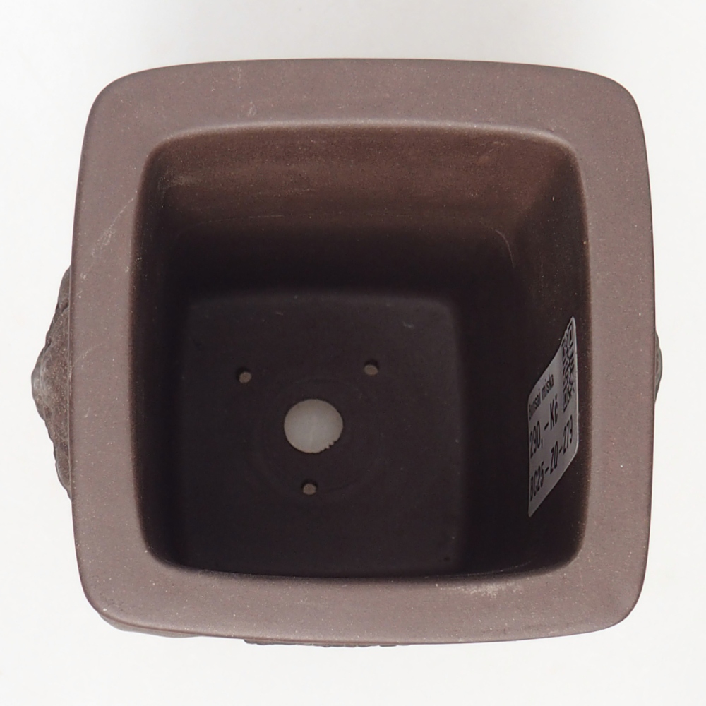 Schale 8 x 8 x 12 cm braun