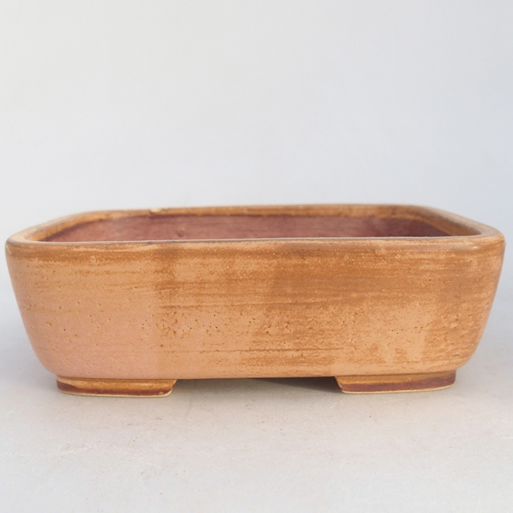 Keramik-Bonsaischale 14,5 x 12 x 4,5 cm, Farbe rosa