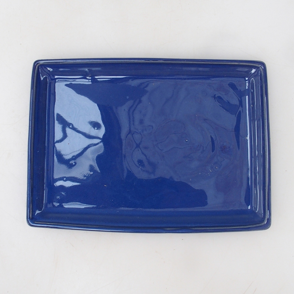 Bonsai-Schale rechteckig 19,5 x 14 x 1,5 cm – blau