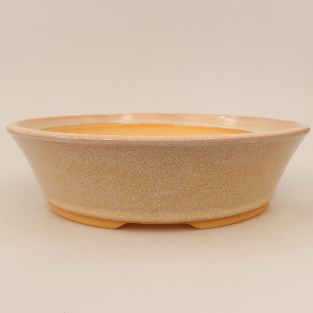 Keramik-Bonsai-Schale 27 x 27 x 7 cm, Farbe: Beige