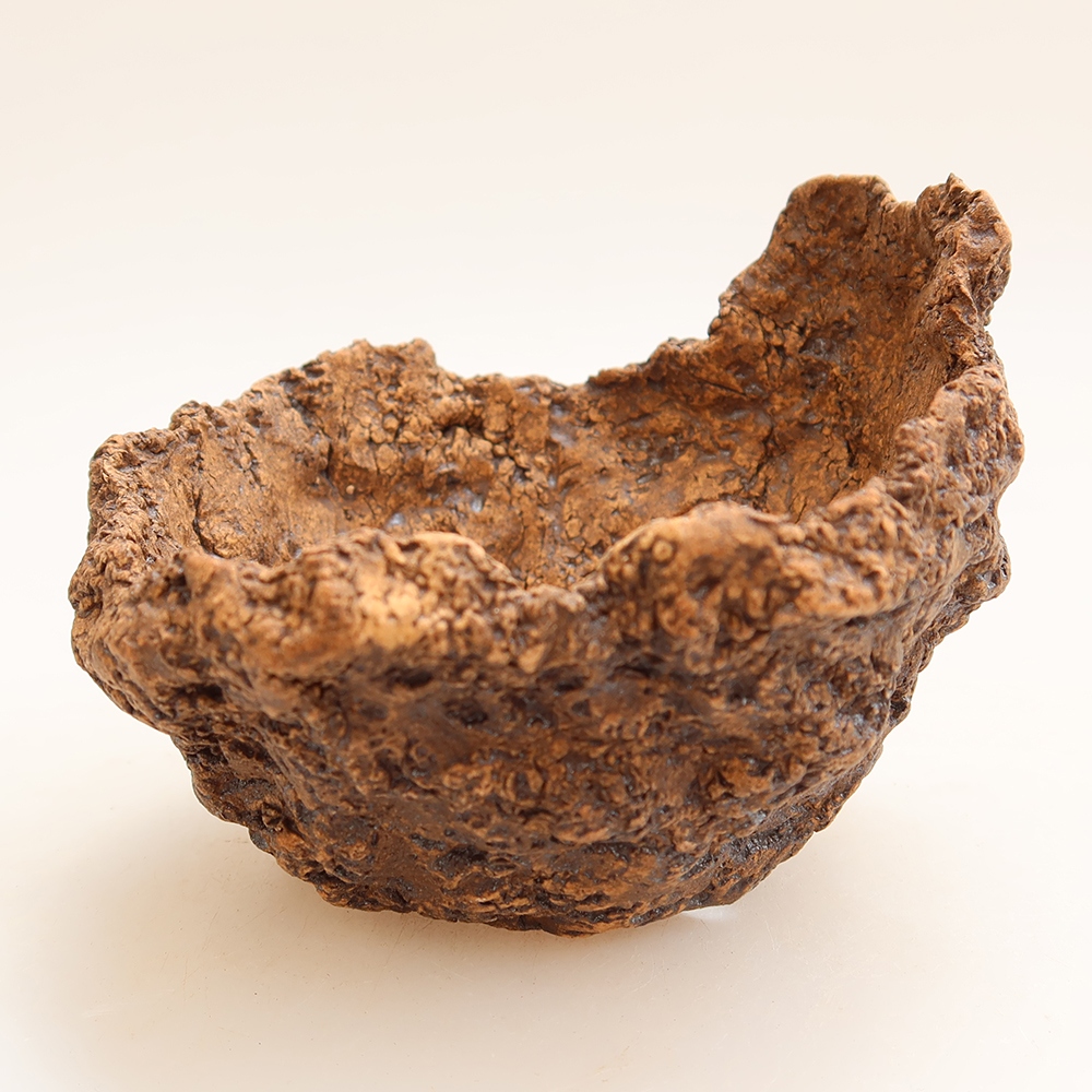 Keramikschale 9 x 9 x 8,5 cm, Farbe: braun