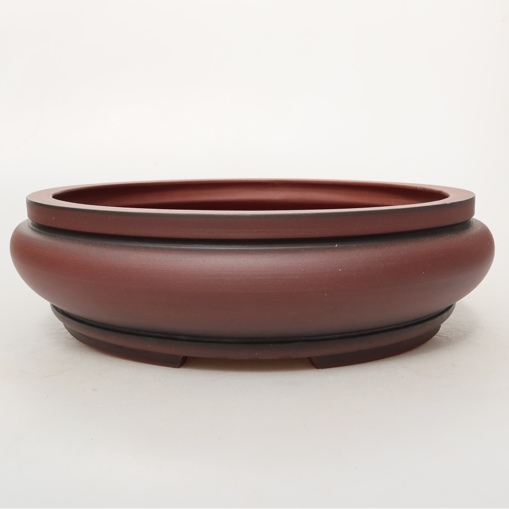 Keramikschale  24,5 x 24,5 x 7,5 cm, Farbe: Ziegelrot