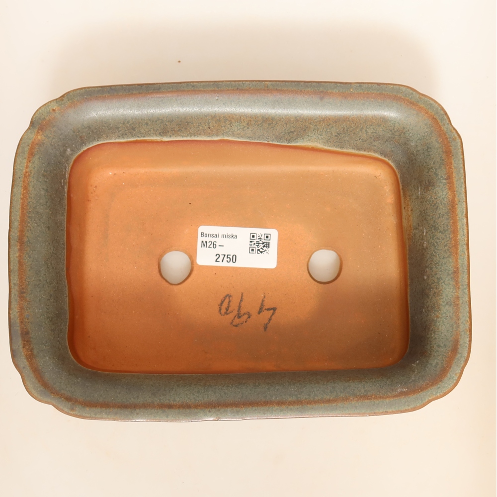 Keramikschale  20 x 15,5 x 5,5 cm, Farbe: braun