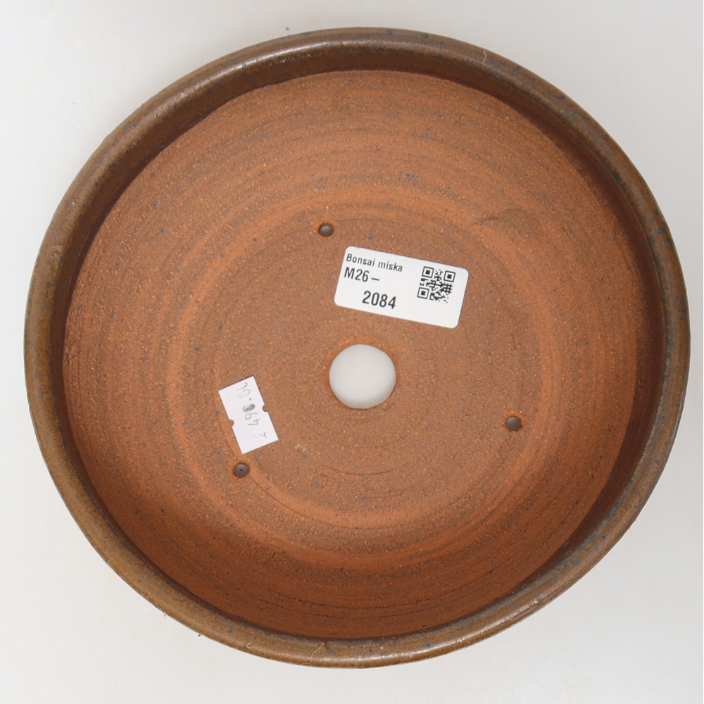 Bonsaischale aus Keramik 18 x 18 x 5,5 cm, braun