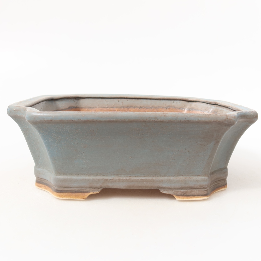 Bonsai-Schale aus Keramik, 18 x 15 x 6 cm, Farbe: Blau