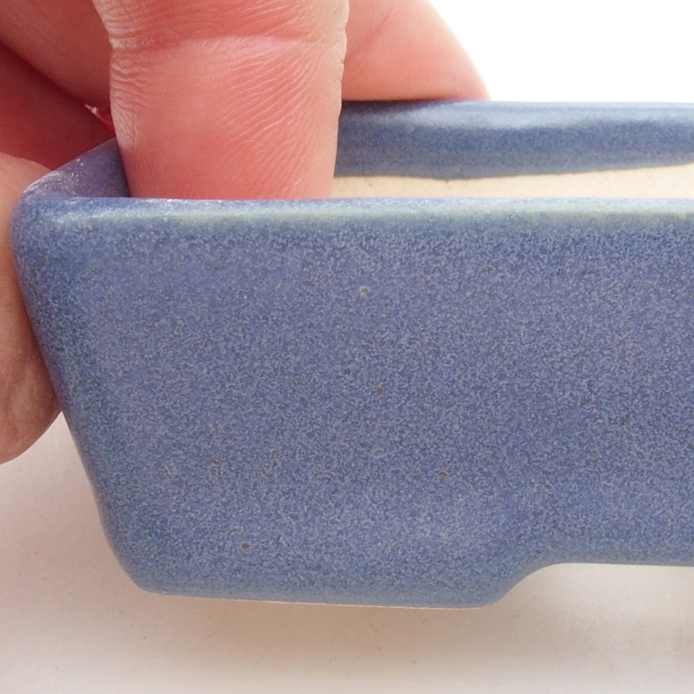 Mini-Bonsaischale 8 x 5,5 x 2,5 cm, Farbe blau