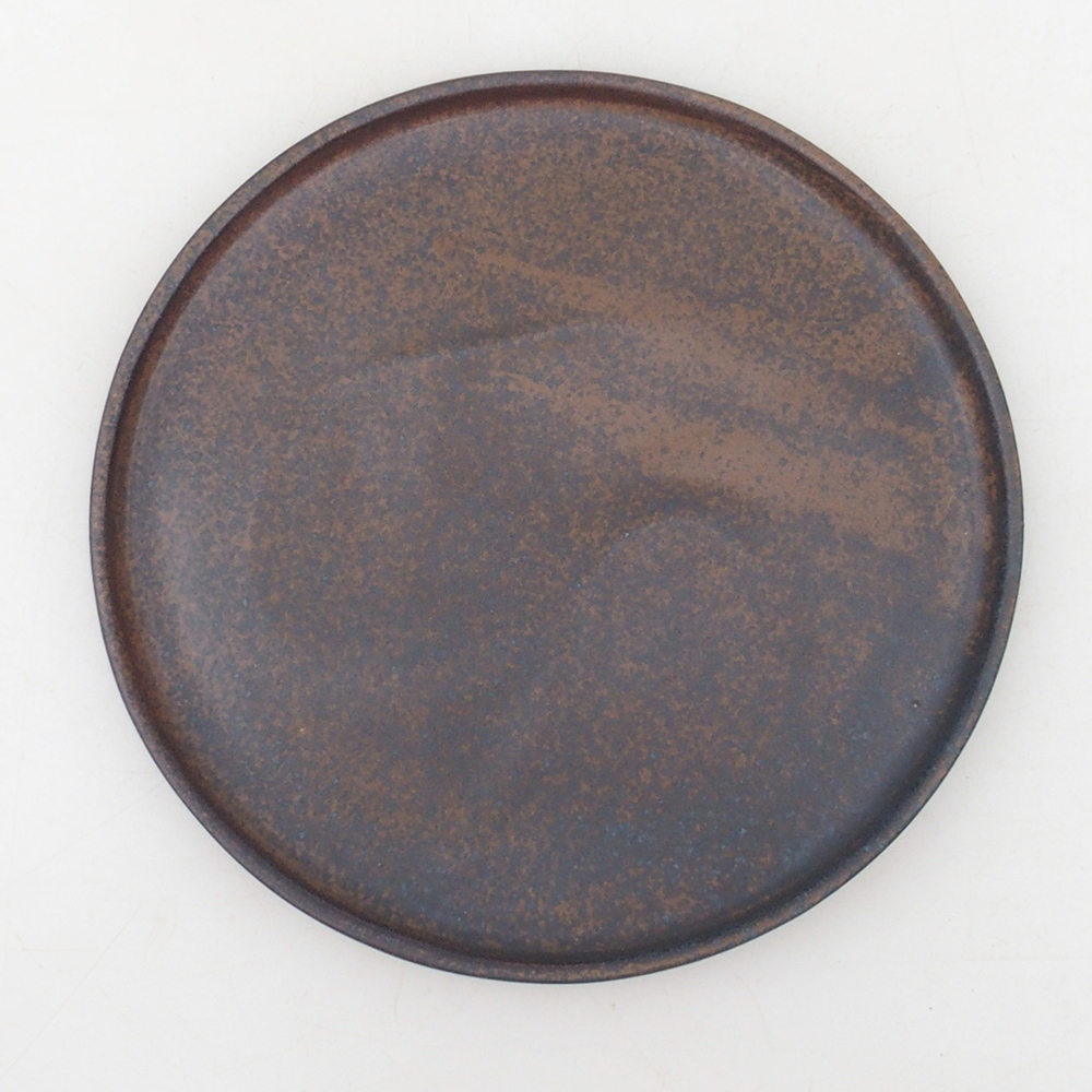 Bonsai-Schale rund D7-S – 16 × 16 × 1 cm – braun
