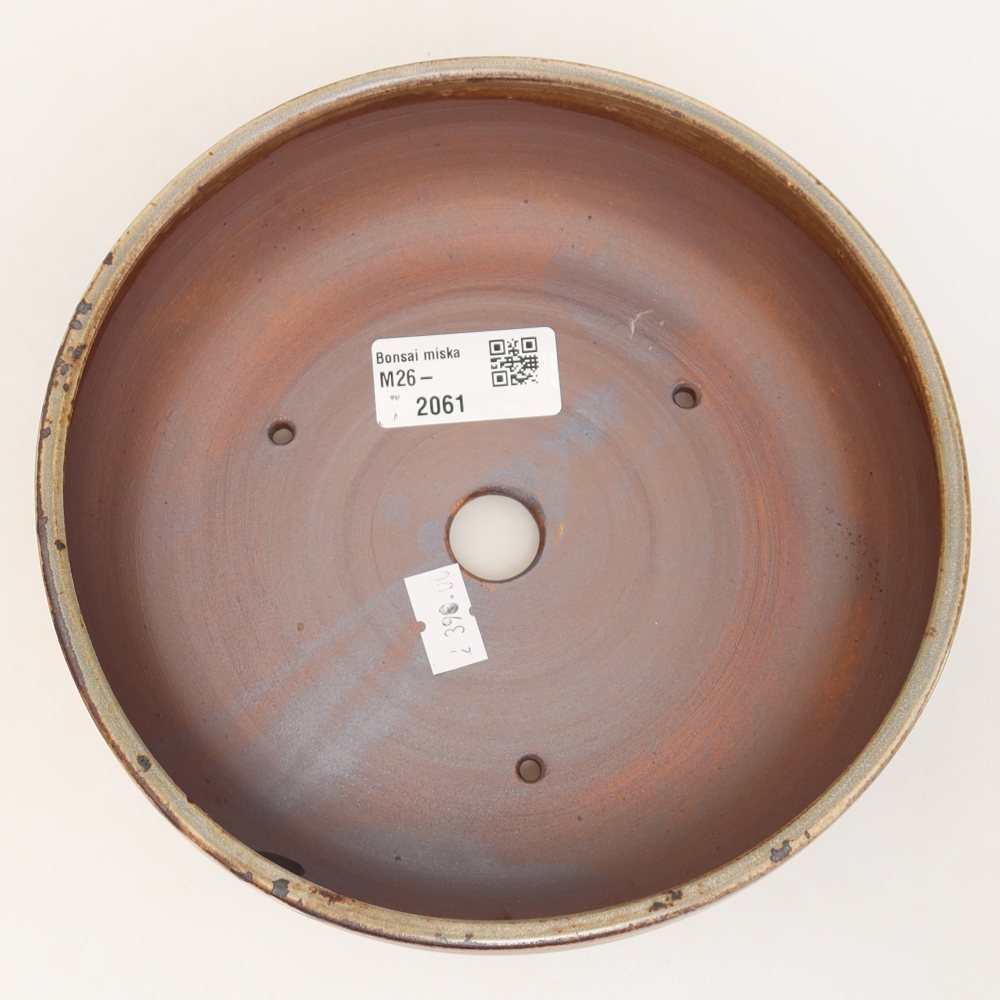 Keramik-Bonsai-Schale, 17 x 17 x 5,5 cm, Farbe: Braun