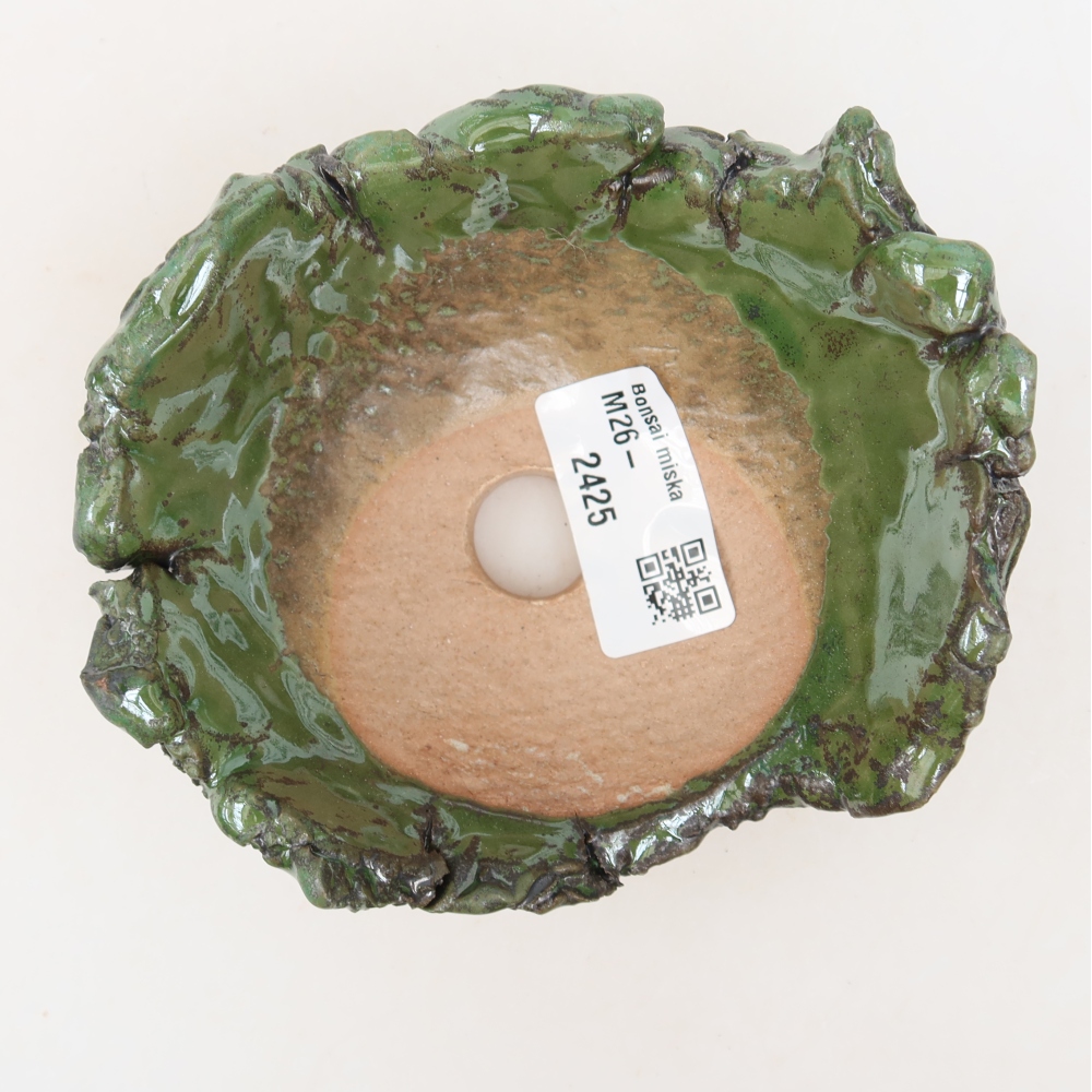 Keramikschale  11,5 x 10,5 x 6 cm, Farbe: grün