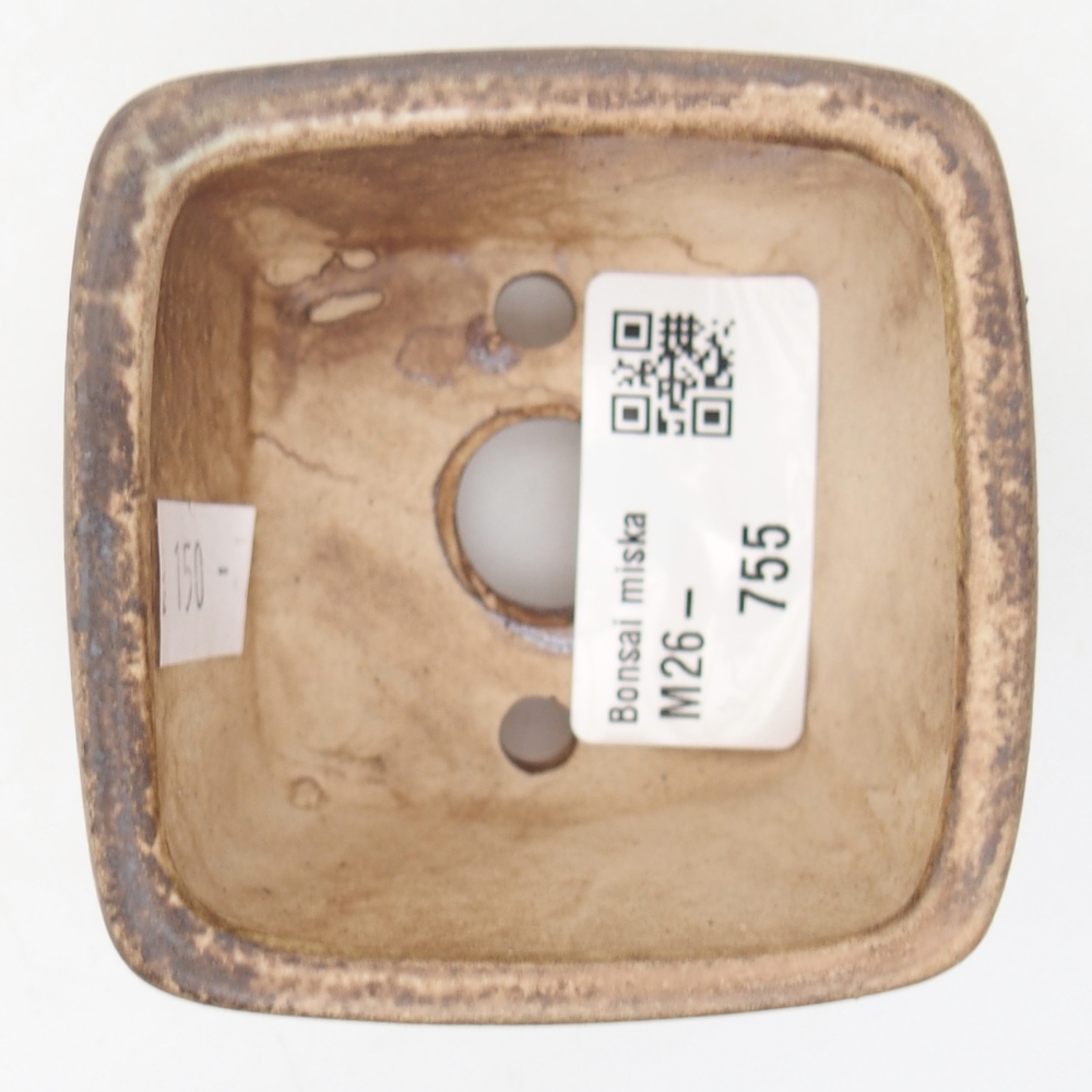 Bonsaischale aus Keramik 6 x 6 x 4,5 cm, grün