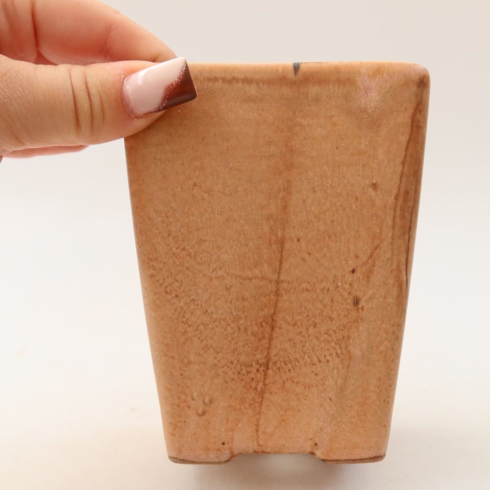 Bonsaischale aus Keramik 8,5 x 8,5 x 11 cm, rosa