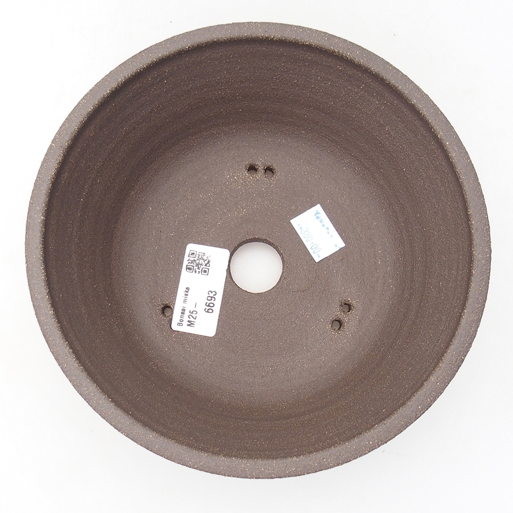 Bonsaischale aus Keramik 18 x 18 x 6,5 cm, braun