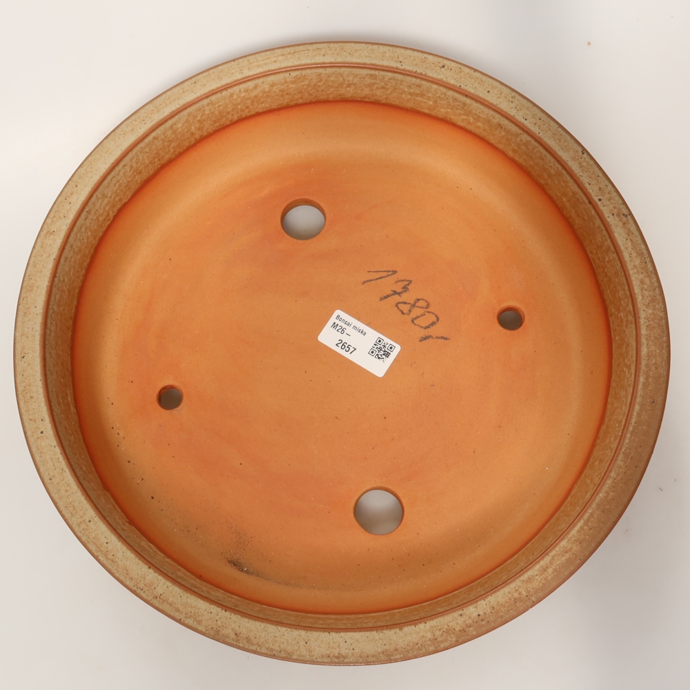 Keramikschale  31 x 31 x 7 cm, Farbe: braun