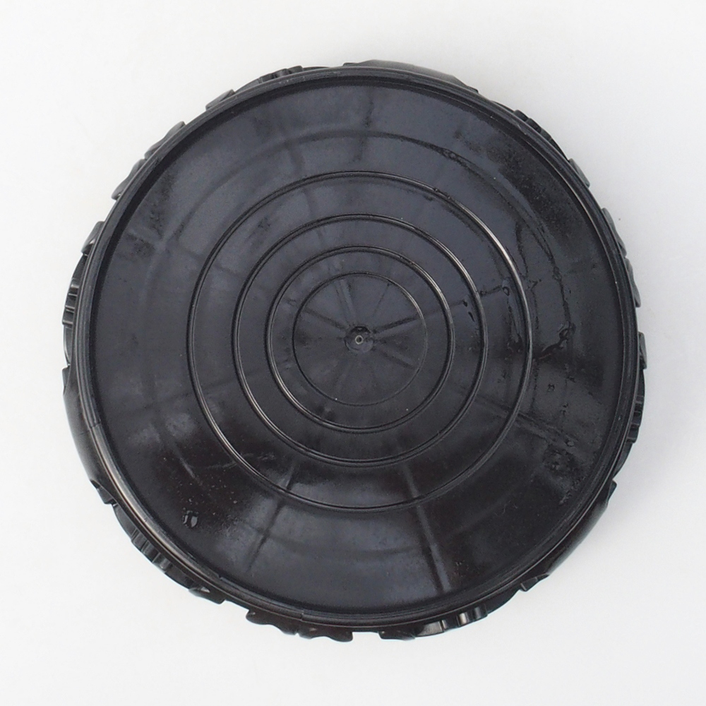 Bonsaitisch Kunststoff rund 17,5 x 17,5 x 4  cm, Farbe schwarz