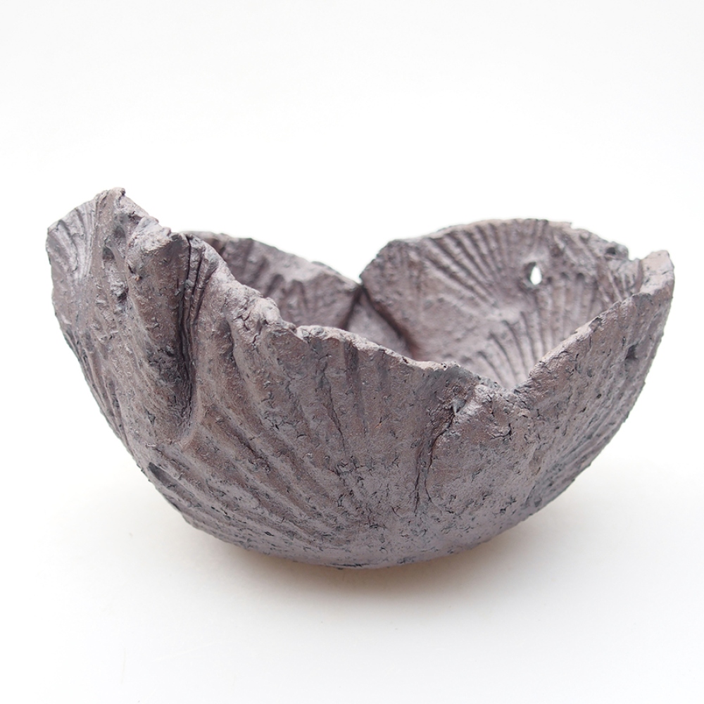 Keramikschale 13 x 12,5 x 8 cm, metallicfarben