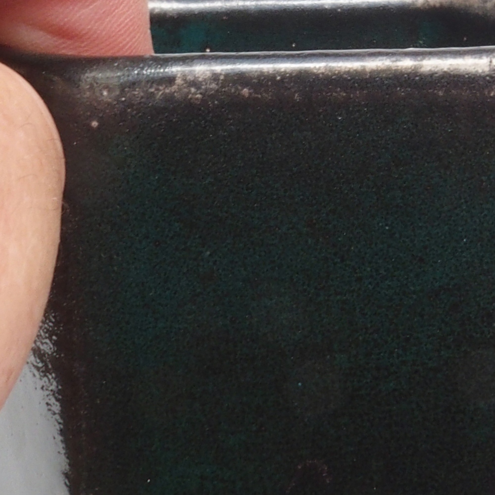Keramik-Bonsaischale 9,5 x 8,5 x 14,5 cm, Farbe Grün