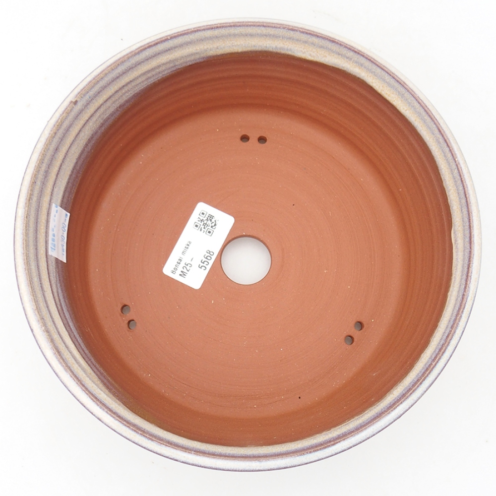 Keramik-Bonsaischale 19,5 x 19,5 x 6,5 cm, Farbe blau