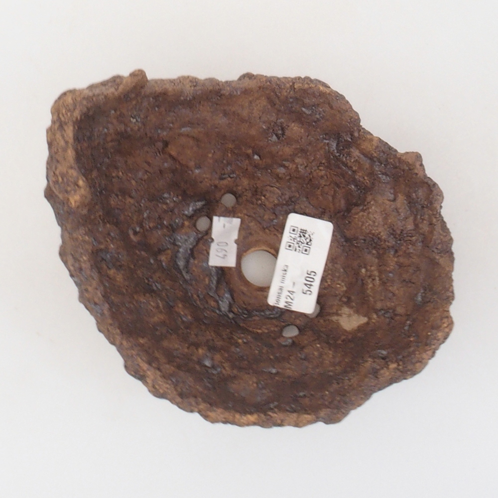 Keramikschale 13,5 x 12 x 13,5 cm, braun Farbe