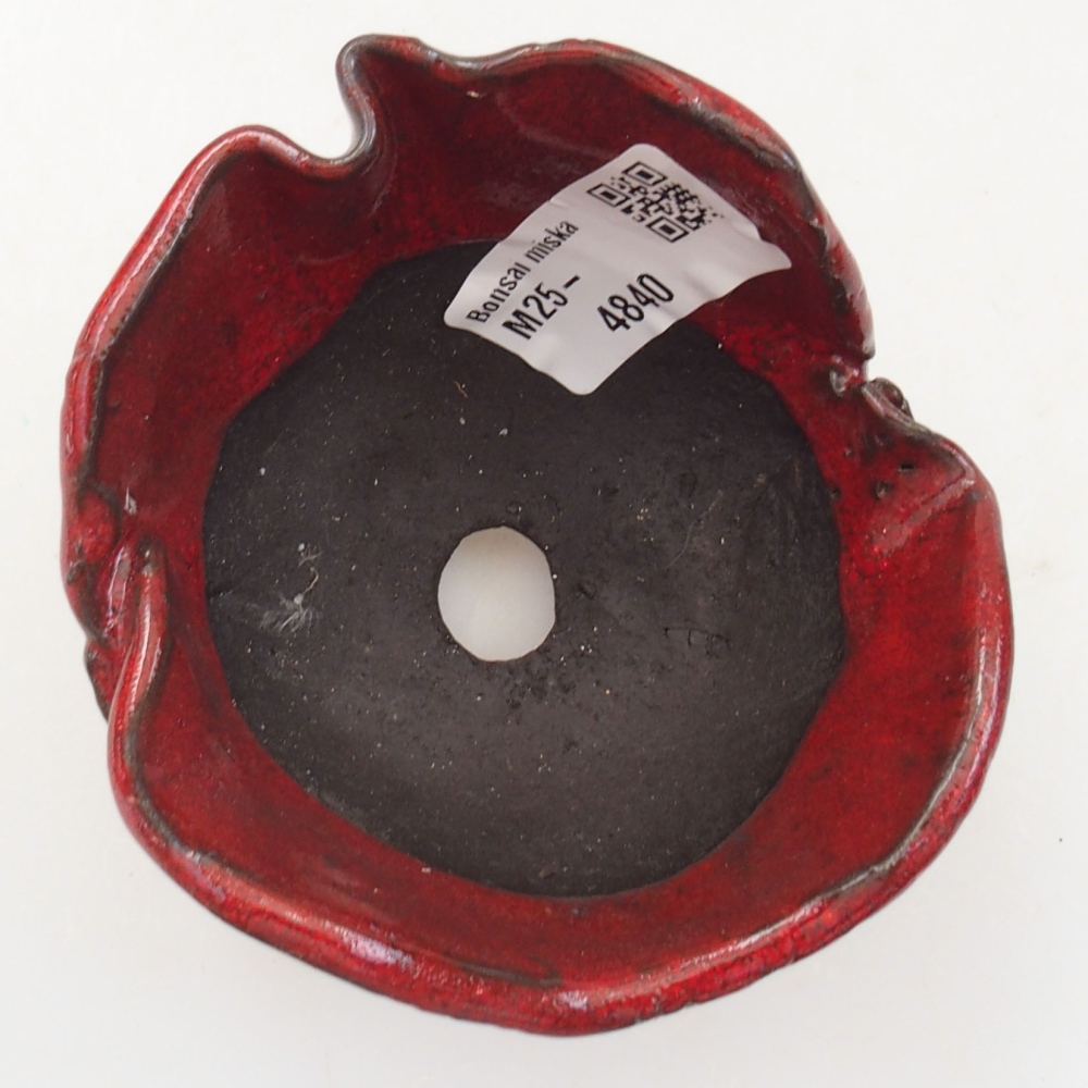 Keramikschale 8 x 7,5 x 7 cm, Farbe rot