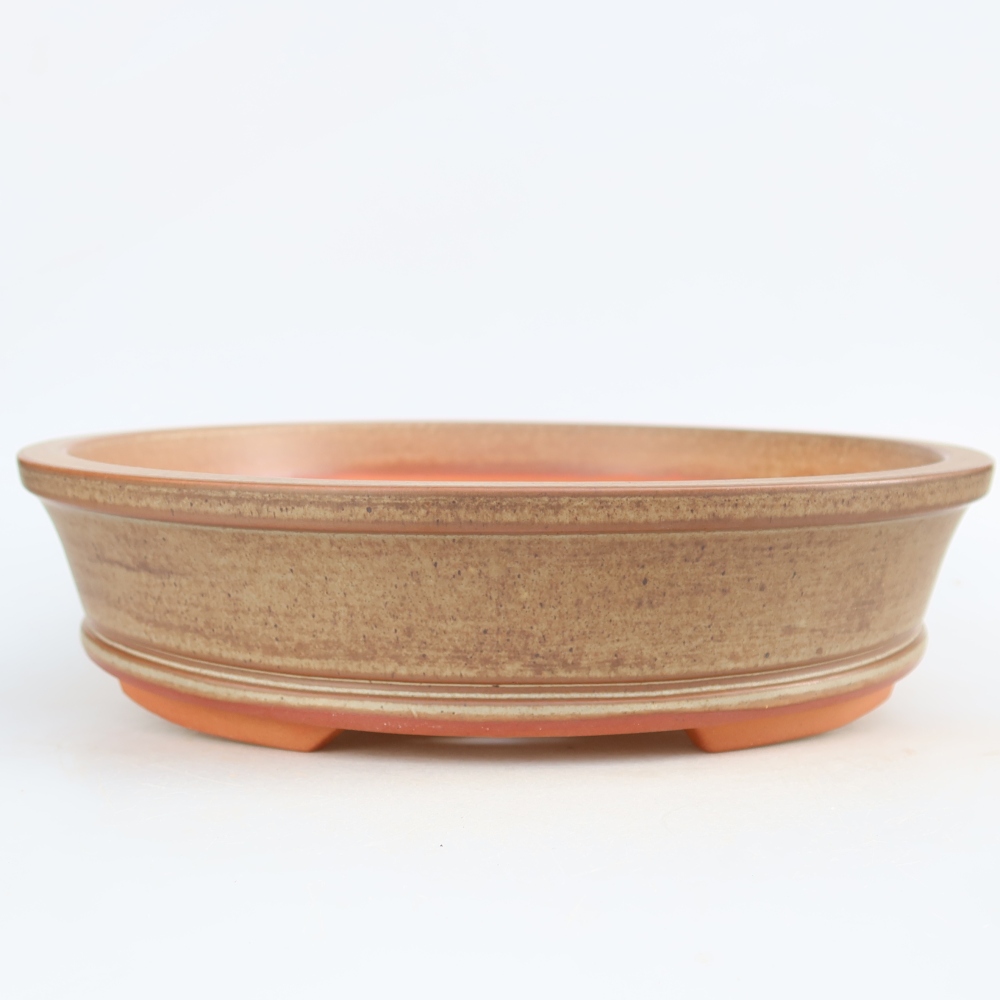 Keramikschale  30,5 x 30,5 x 7 cm, Farbe: braun