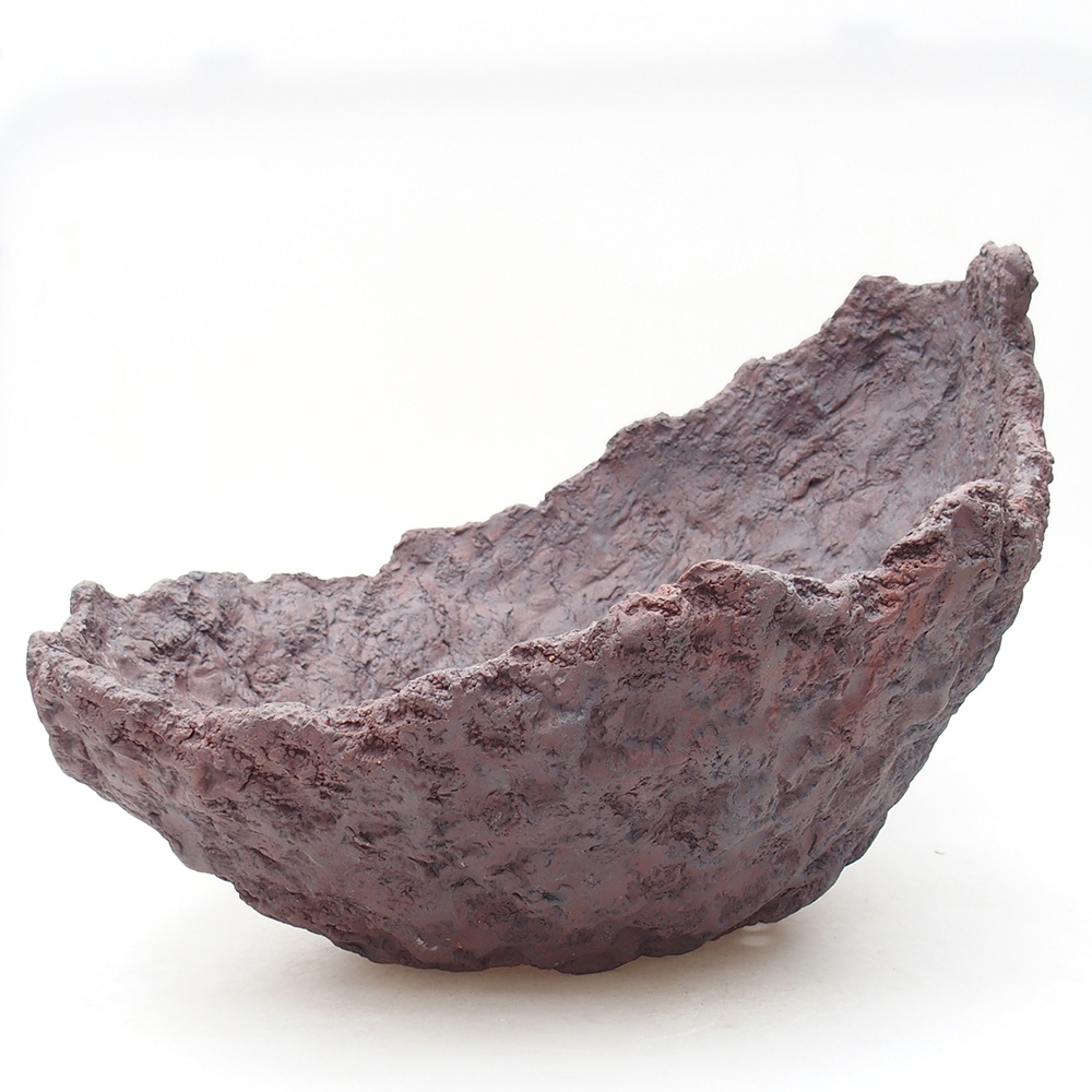 Keramikschale 31 x 30 x 23 cm, braun Farbe