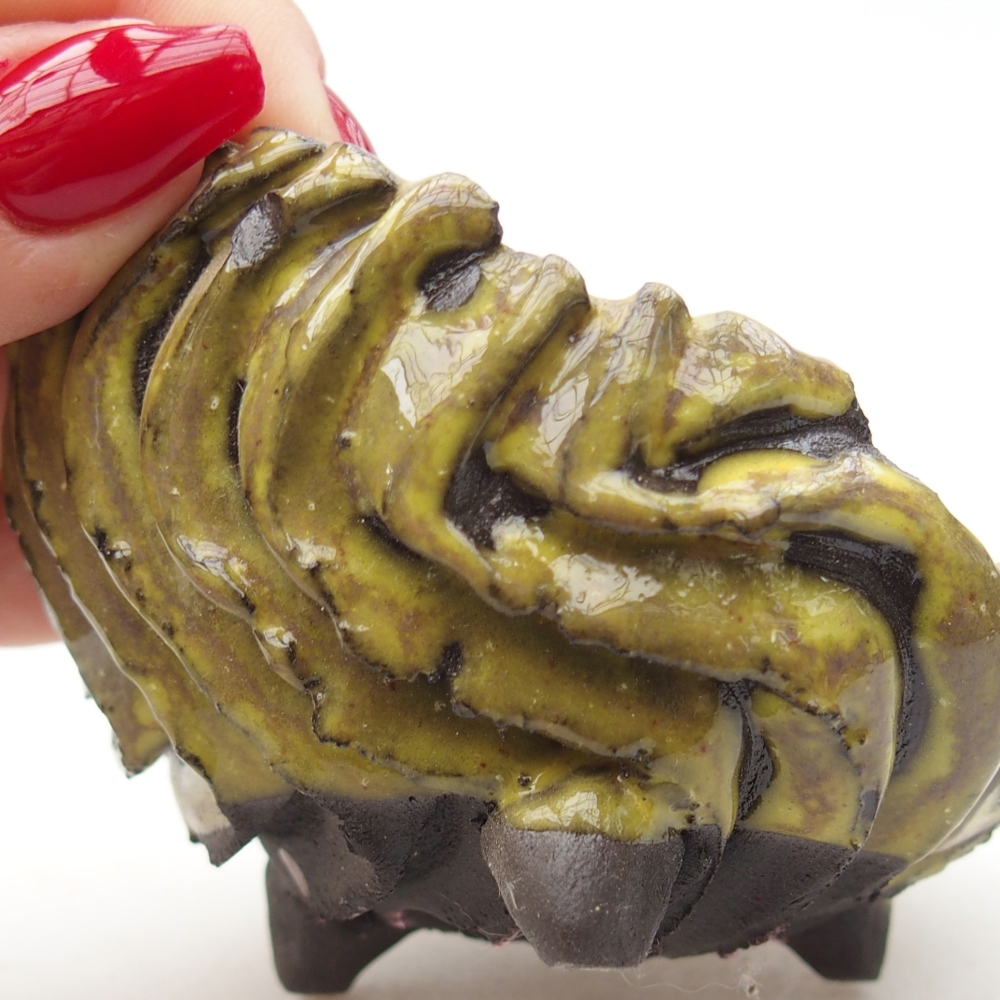 Keramikschale 8,5 x 8 x 6 cm , gelb