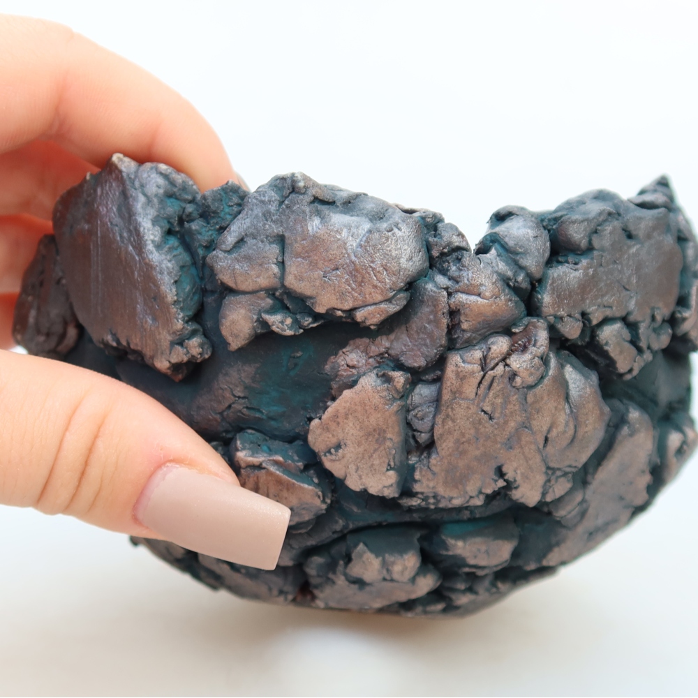 Keramikschale  11,5 x 11,5 x 8 cm, Farbe: grün