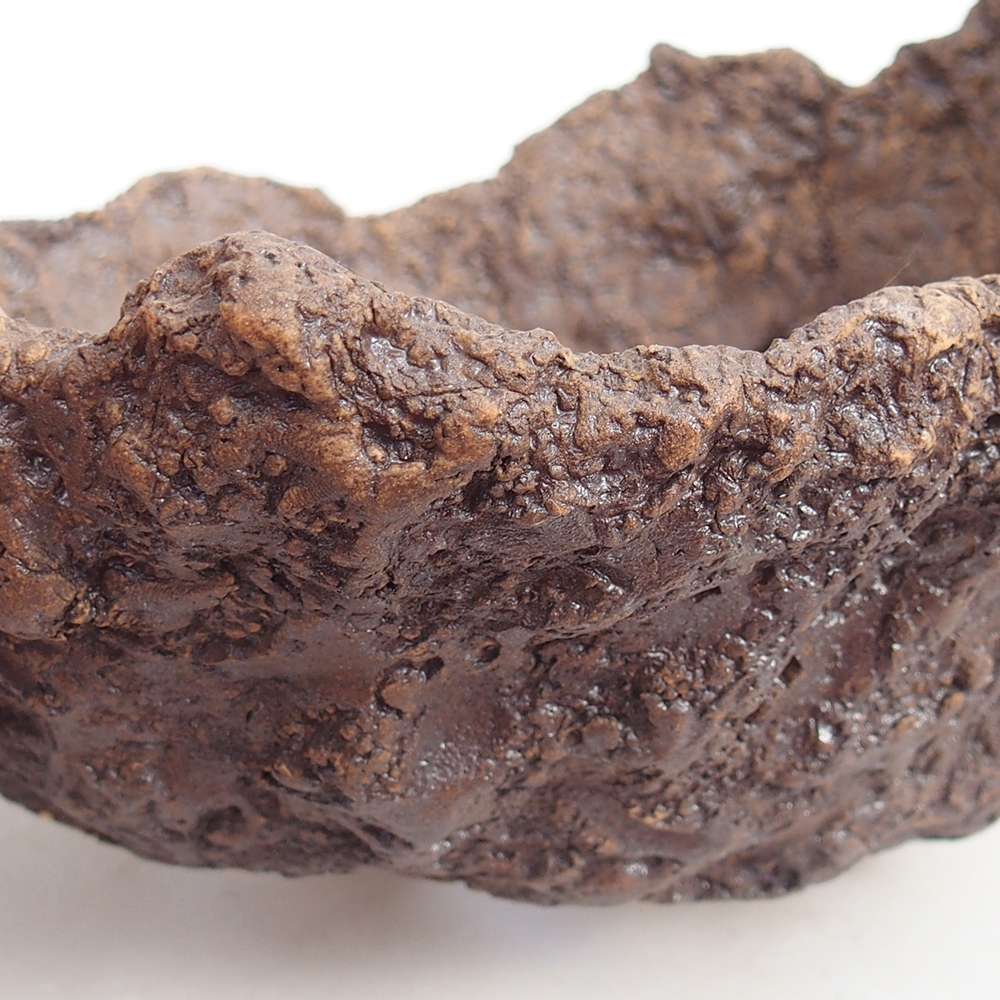 Keramikschale 19 x 15 x 14 cm , Farbe braun