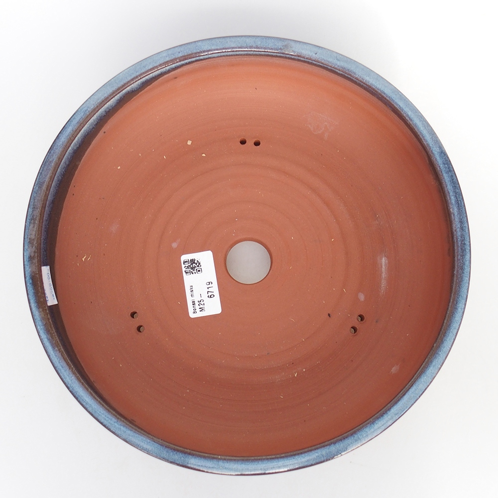 Bonsaischale aus Keramik 25,5 x 25,5 x 7 cm, Farbe blau