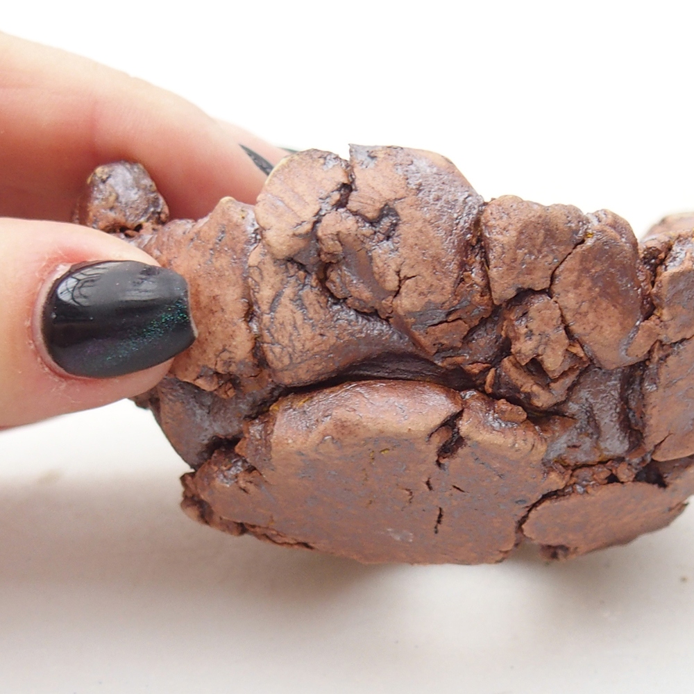 Keramikschale 9 x 9 x 4,5 cm , Farbe braun