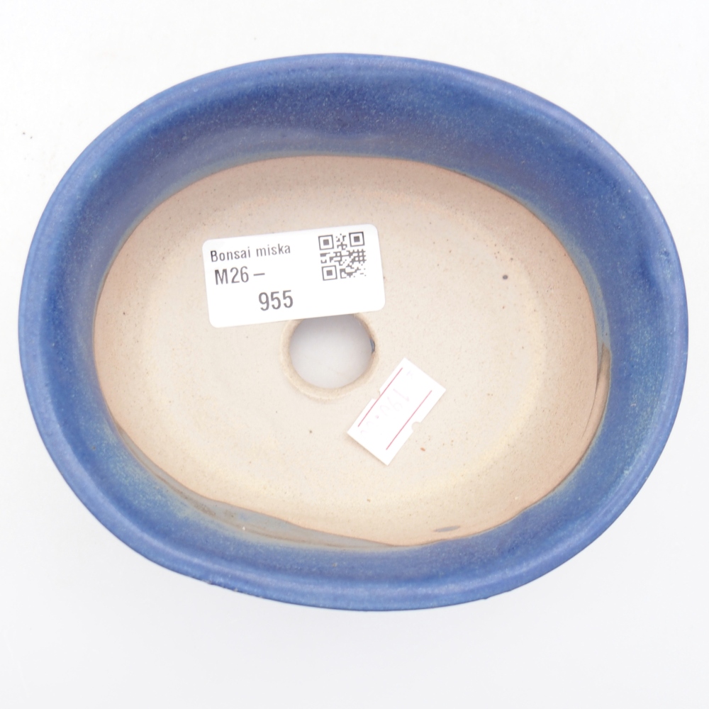 Bonsaischale aus Keramik 12 x 10 x 5,5 cm, Farbe blau