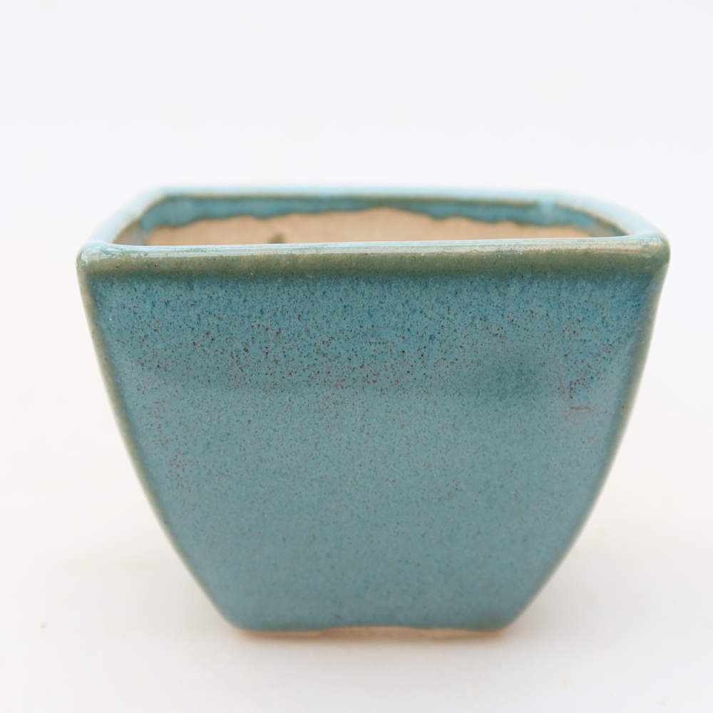 Bonsaischale aus Keramik 5,5 x 5,5 x 4,5 cm, Farbe blau