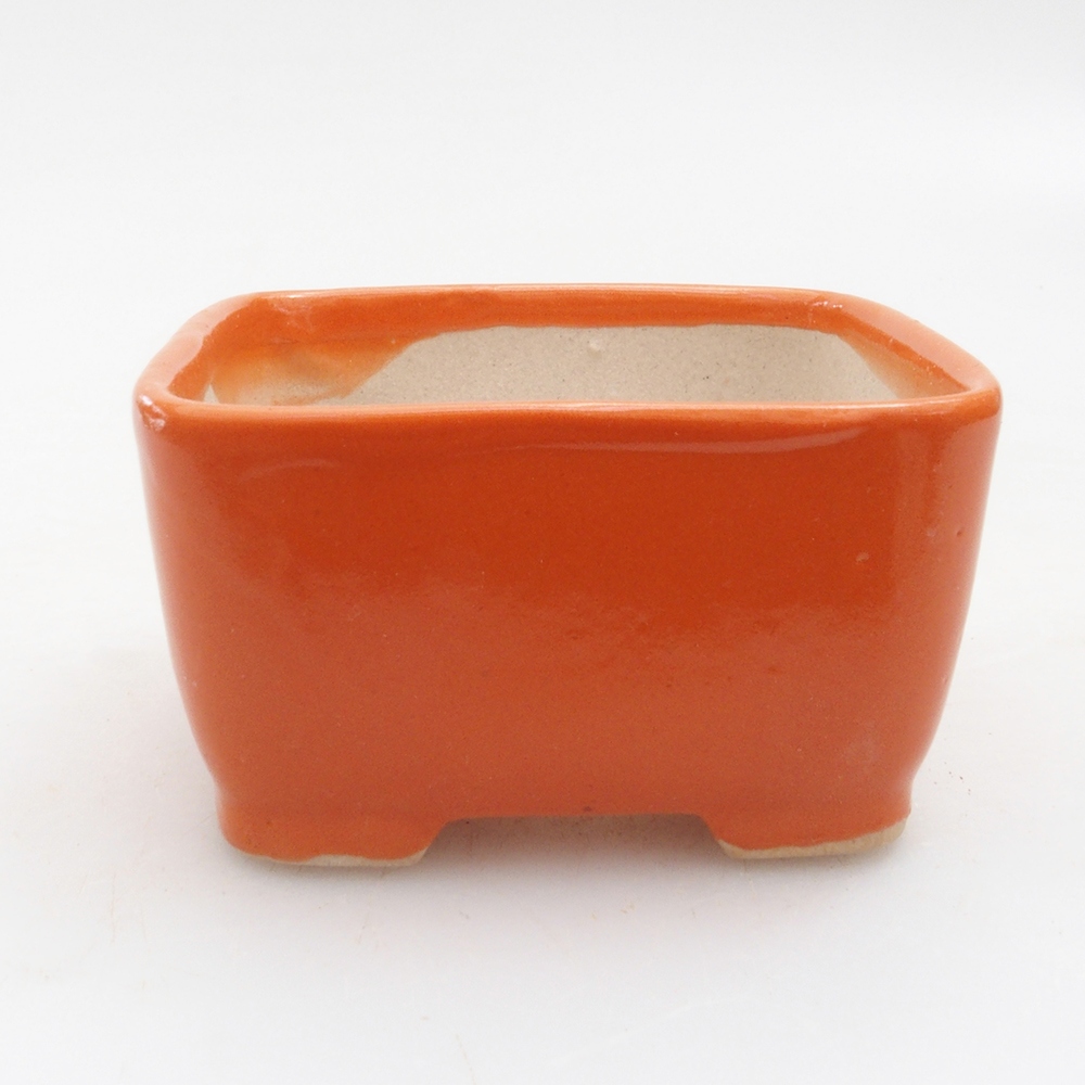 Mini aus Keramik, 7 x 7 x 4 cm, orange